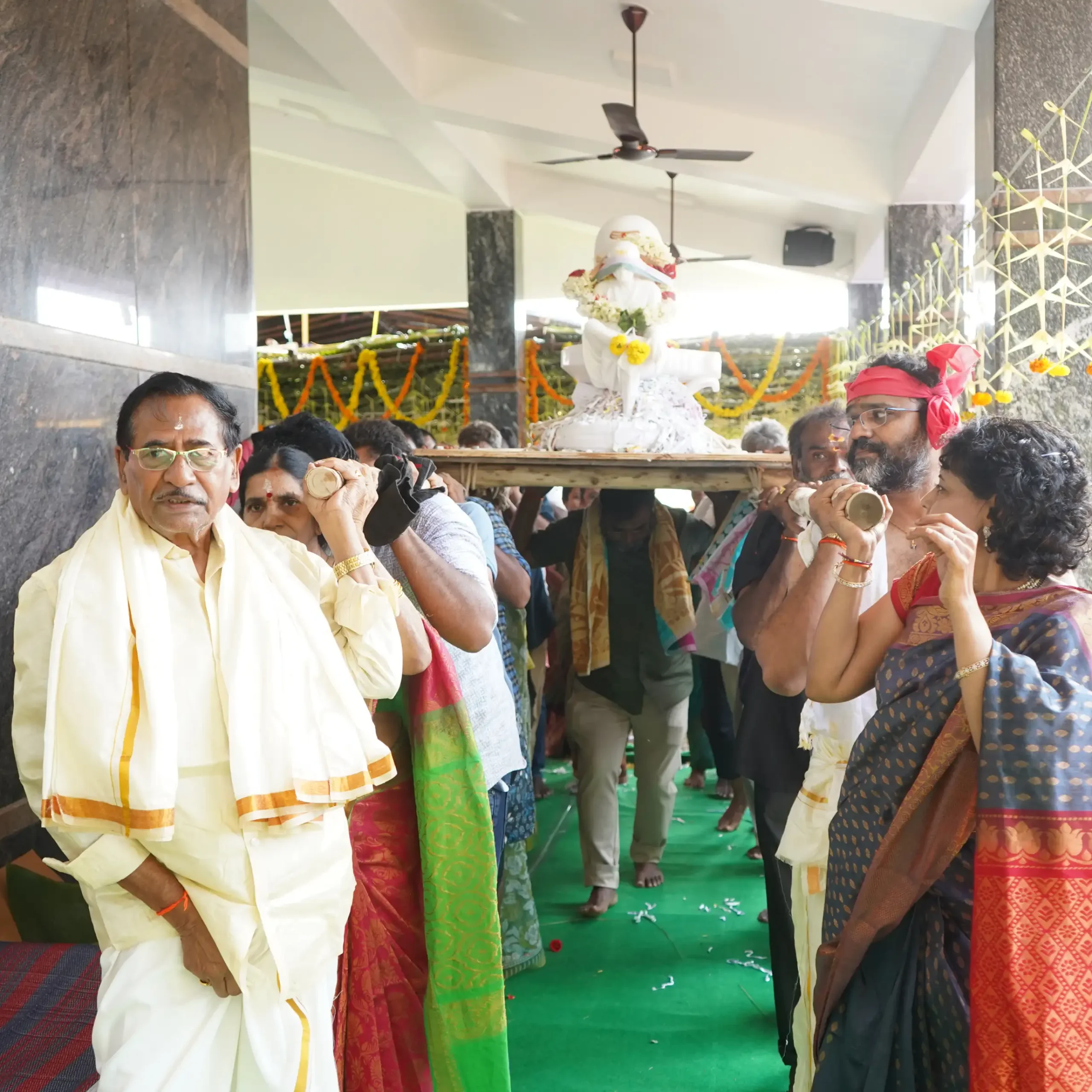 Community Gathering for Temple