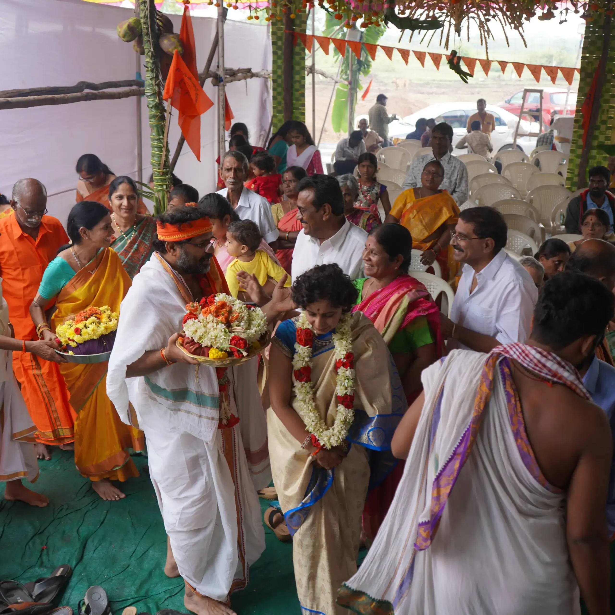 Pooja at Temple