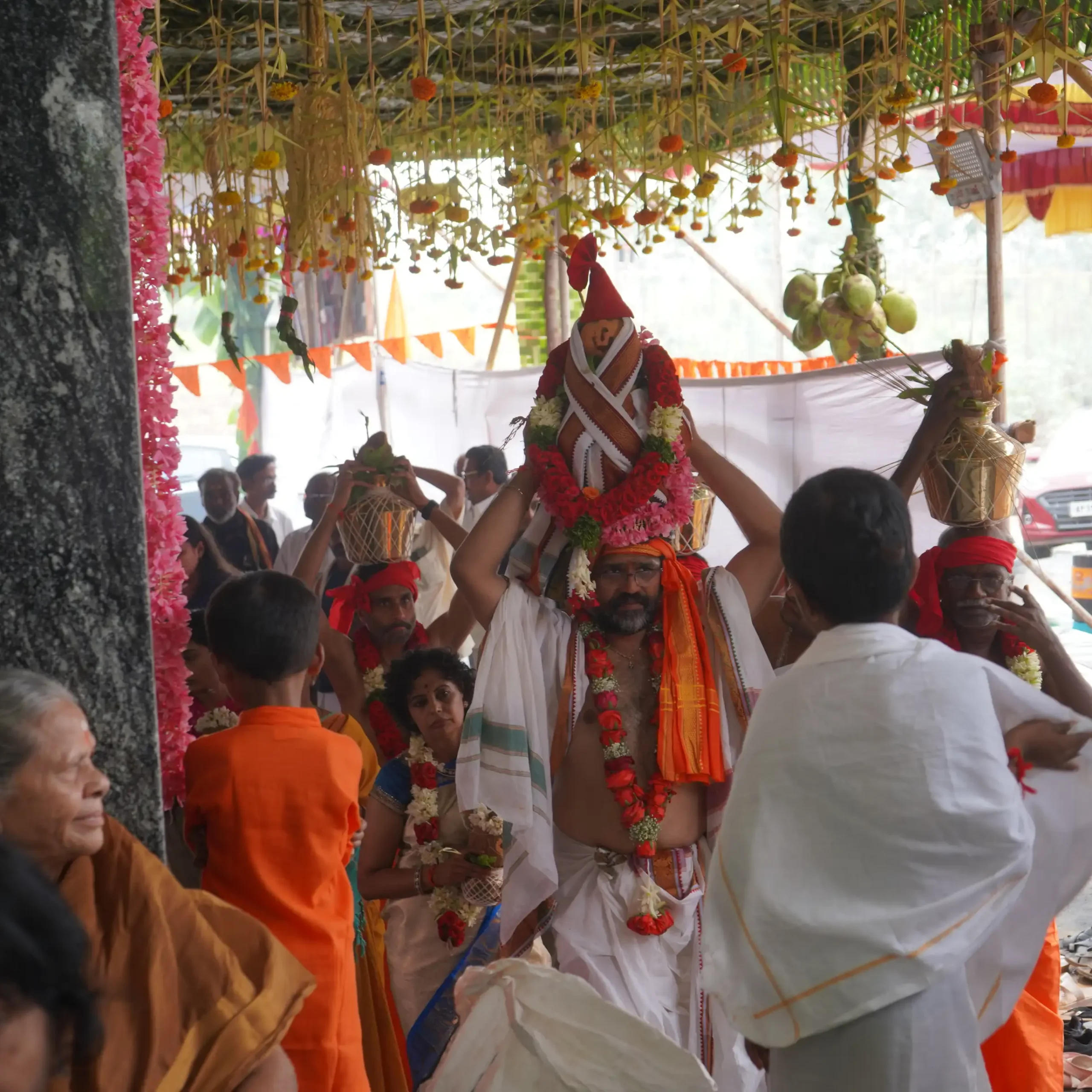 Community Gathering for Temple