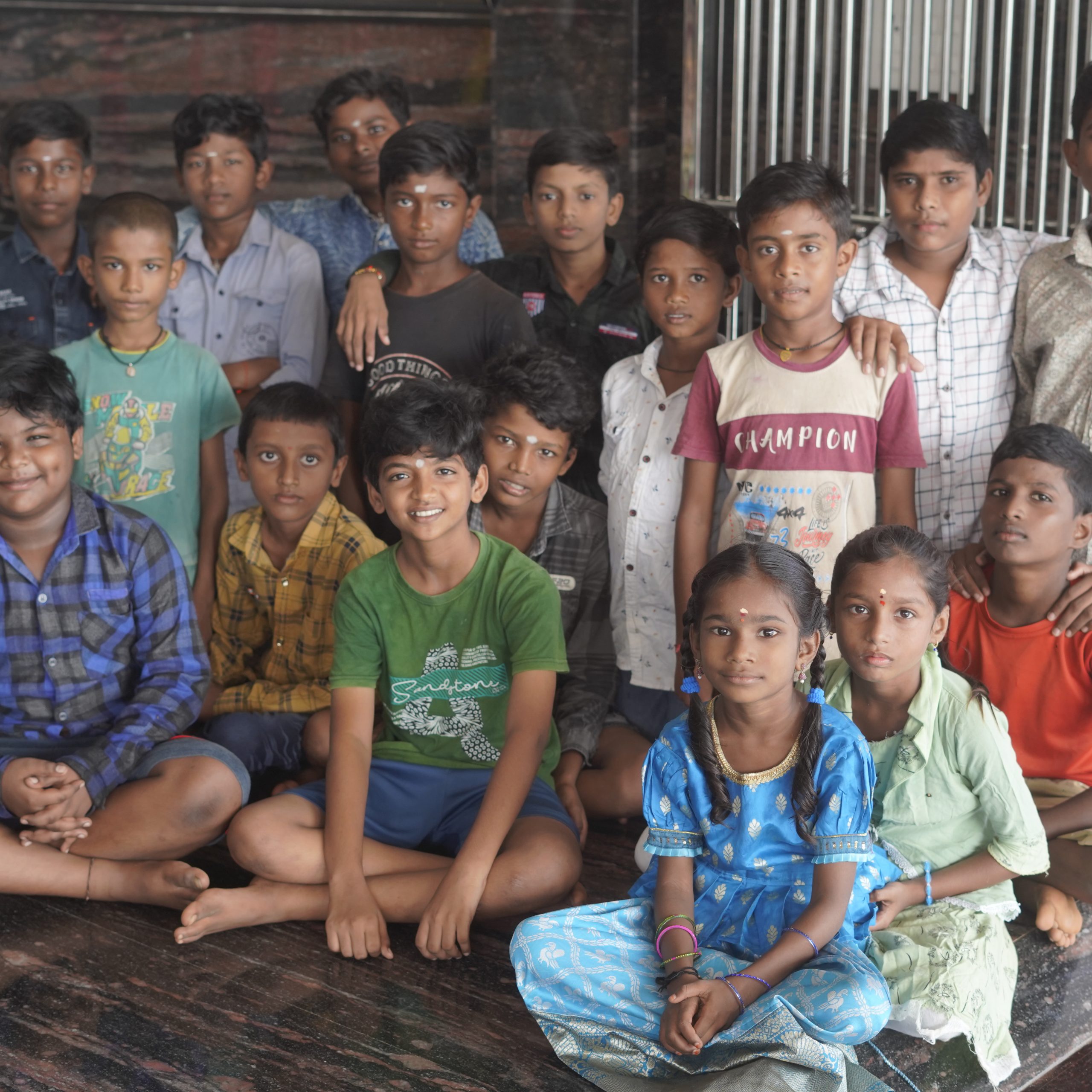 Kids On Evening Puja